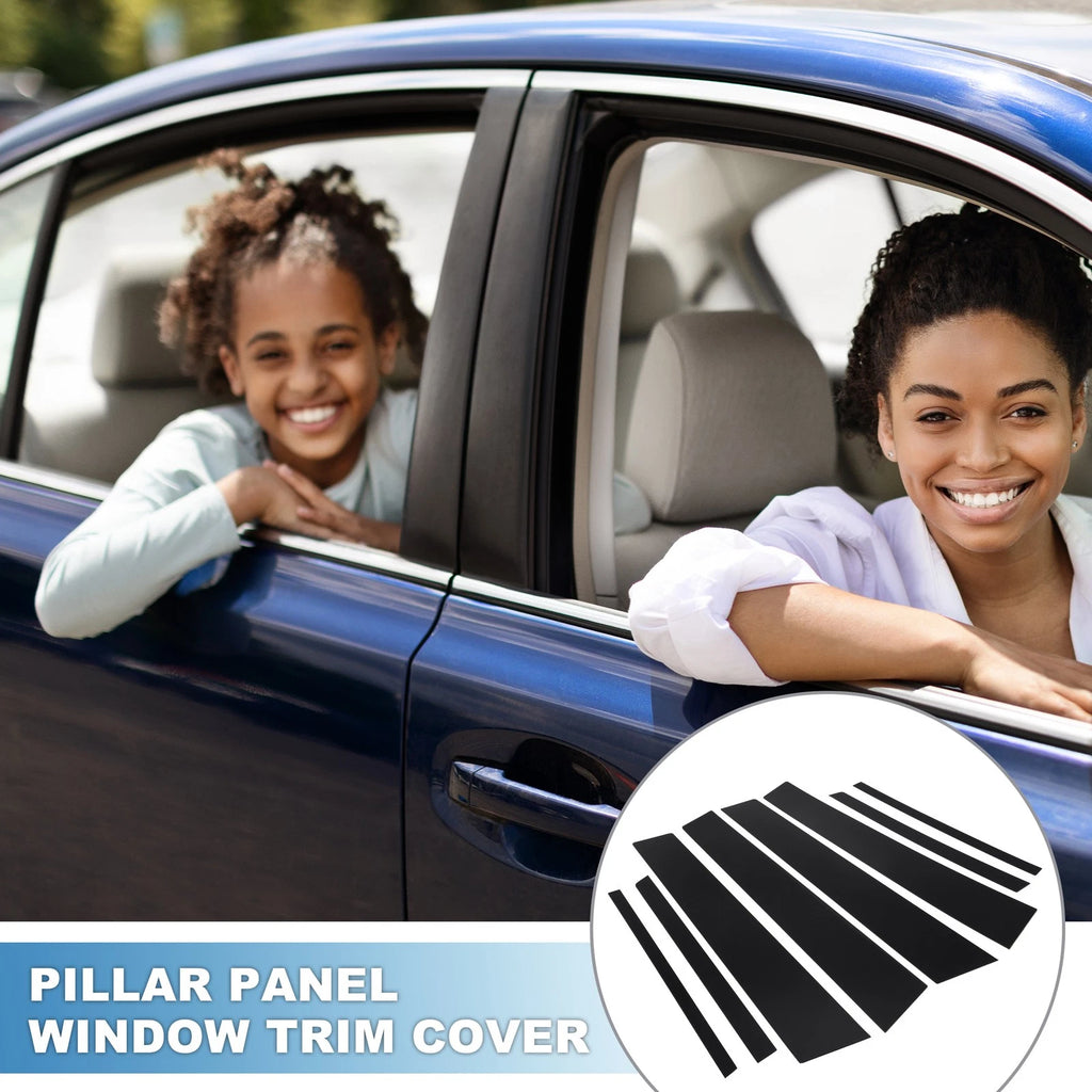 8 Pcs Pillar Window Trim Covers Replacement for Toyota RAV4 (2013–2018)