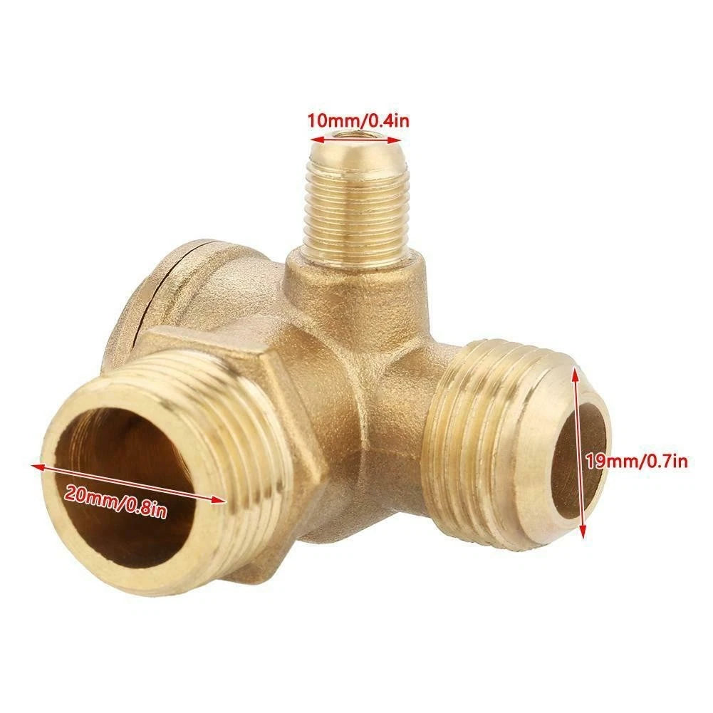 Air Compressor Check Valve for External Thread (0.8in, 0.7in, 0.4in)