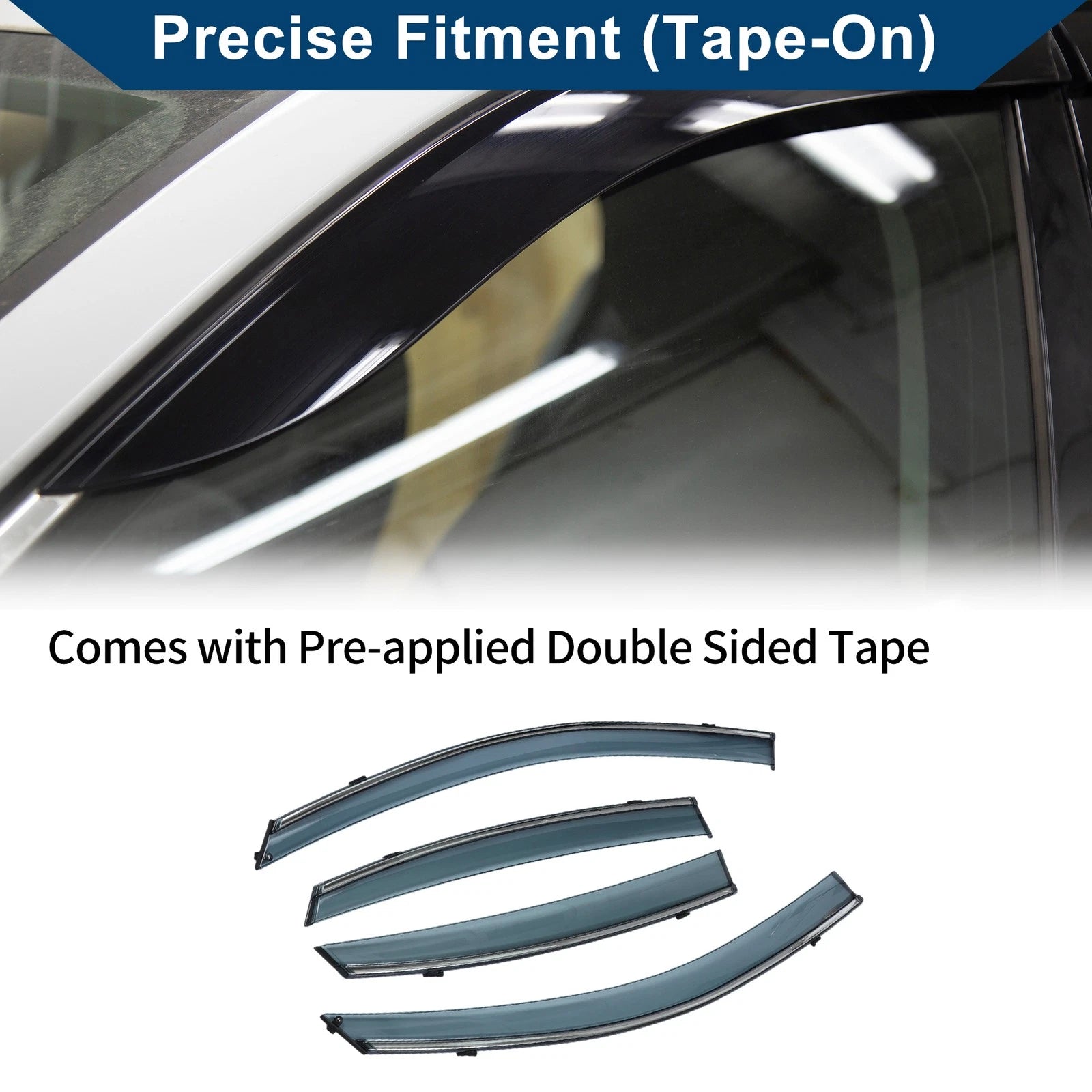 Car Window Deflectors Side Window Visor for Hyundai Elantra Sedan (2007–2010)