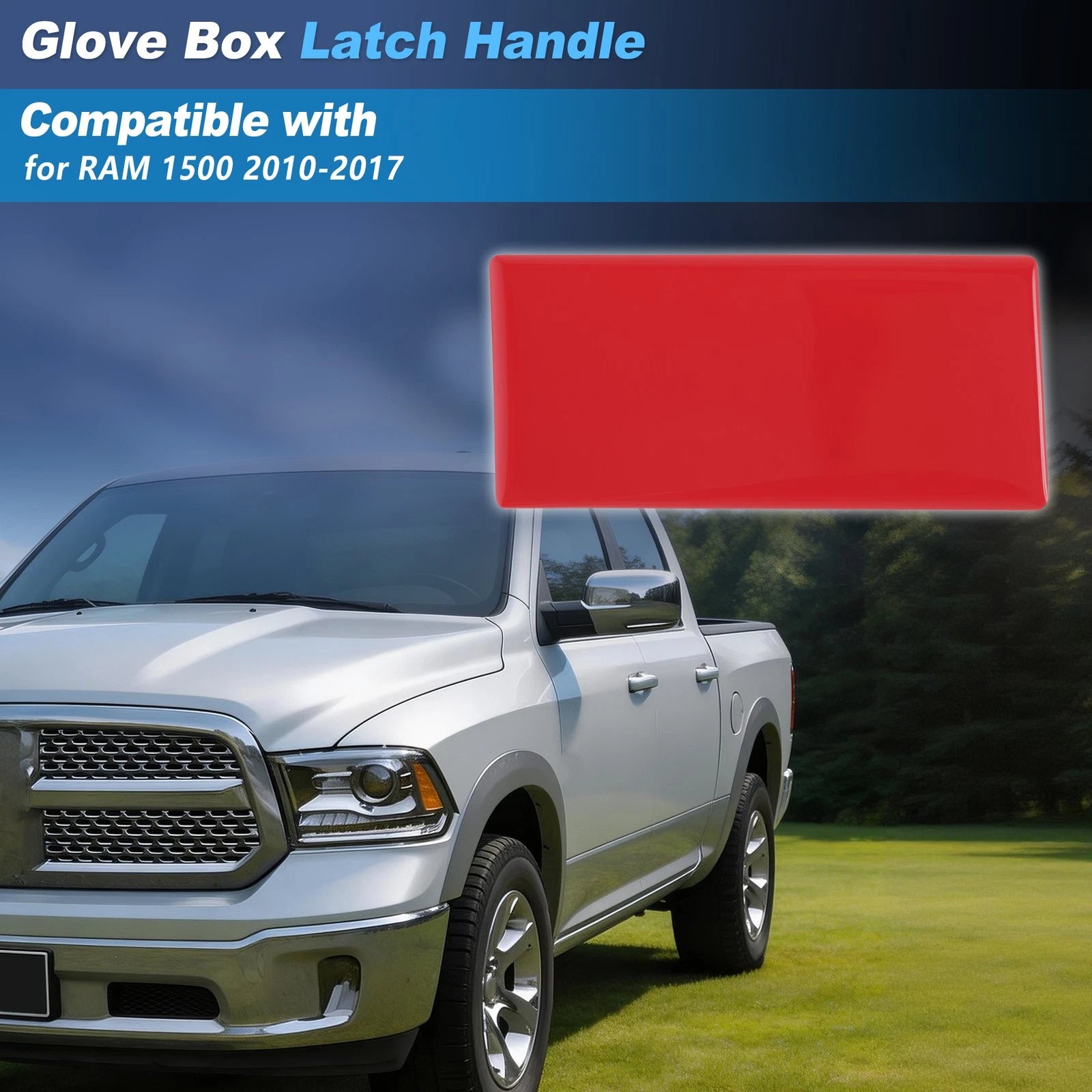 Glove Box Latch for RAM 1500 (2010–2017) Red Plastic