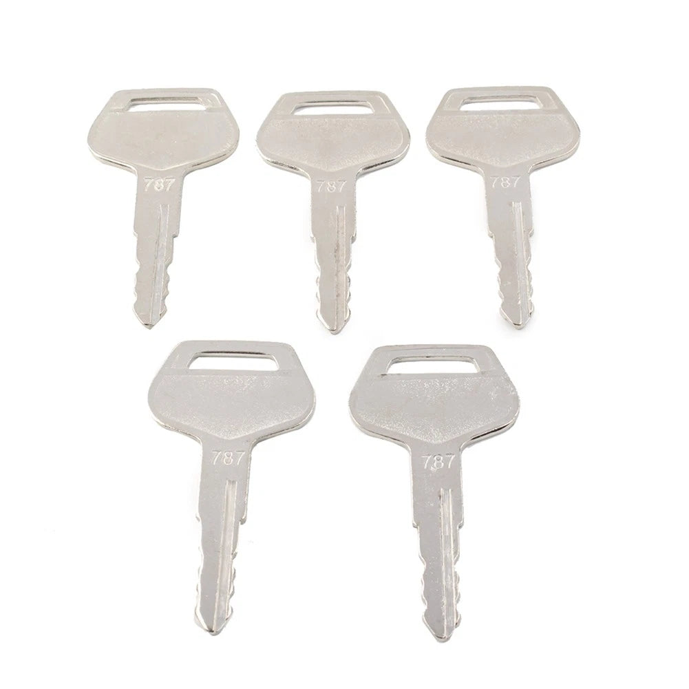 5 Piece Ignition Keys 787 TR261434 For Komatsu Excavator Dozer Loader