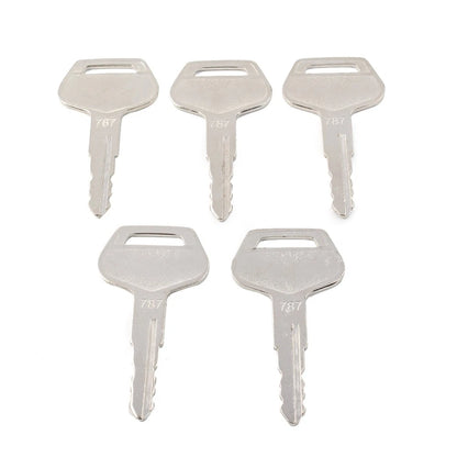 5 Piece Ignition Keys 787 TR261434 For Komatsu Excavator Dozer Loader