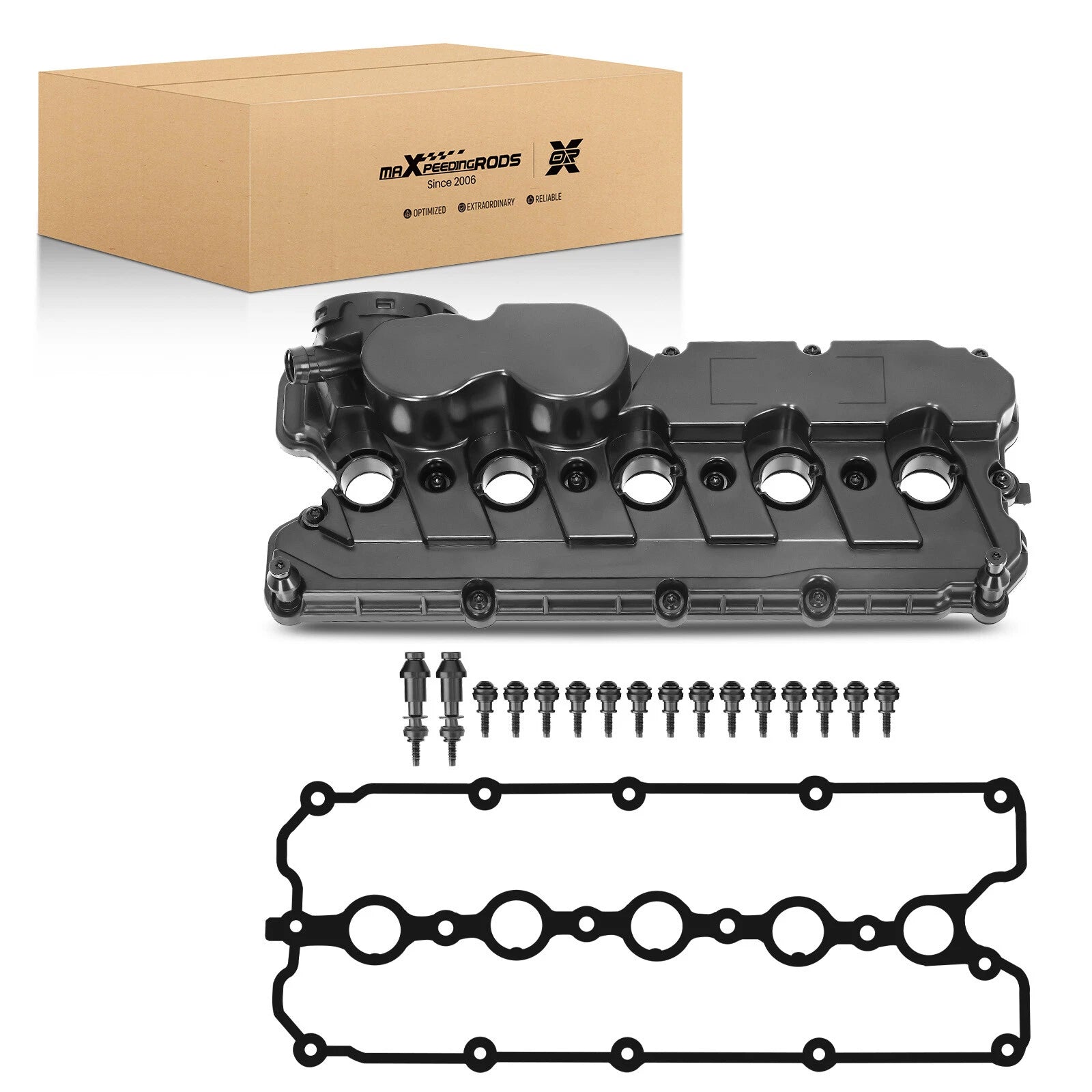 Engine Valve Cover w/ Gasket for VW Beetle Golf Jetta Passat (2006–2014)