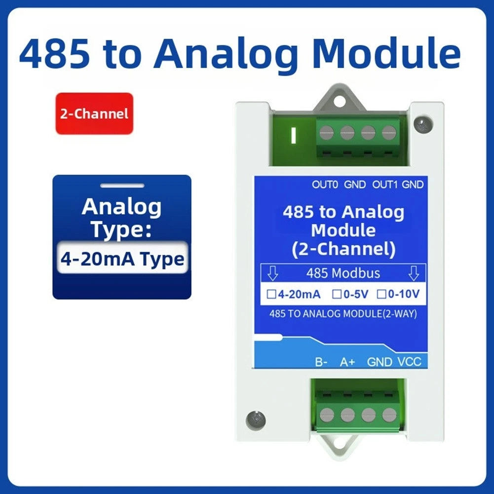 RS485 Analog Acquisition Module for Industrial Sensors (4-20mA, 0-5V, 0-10V)