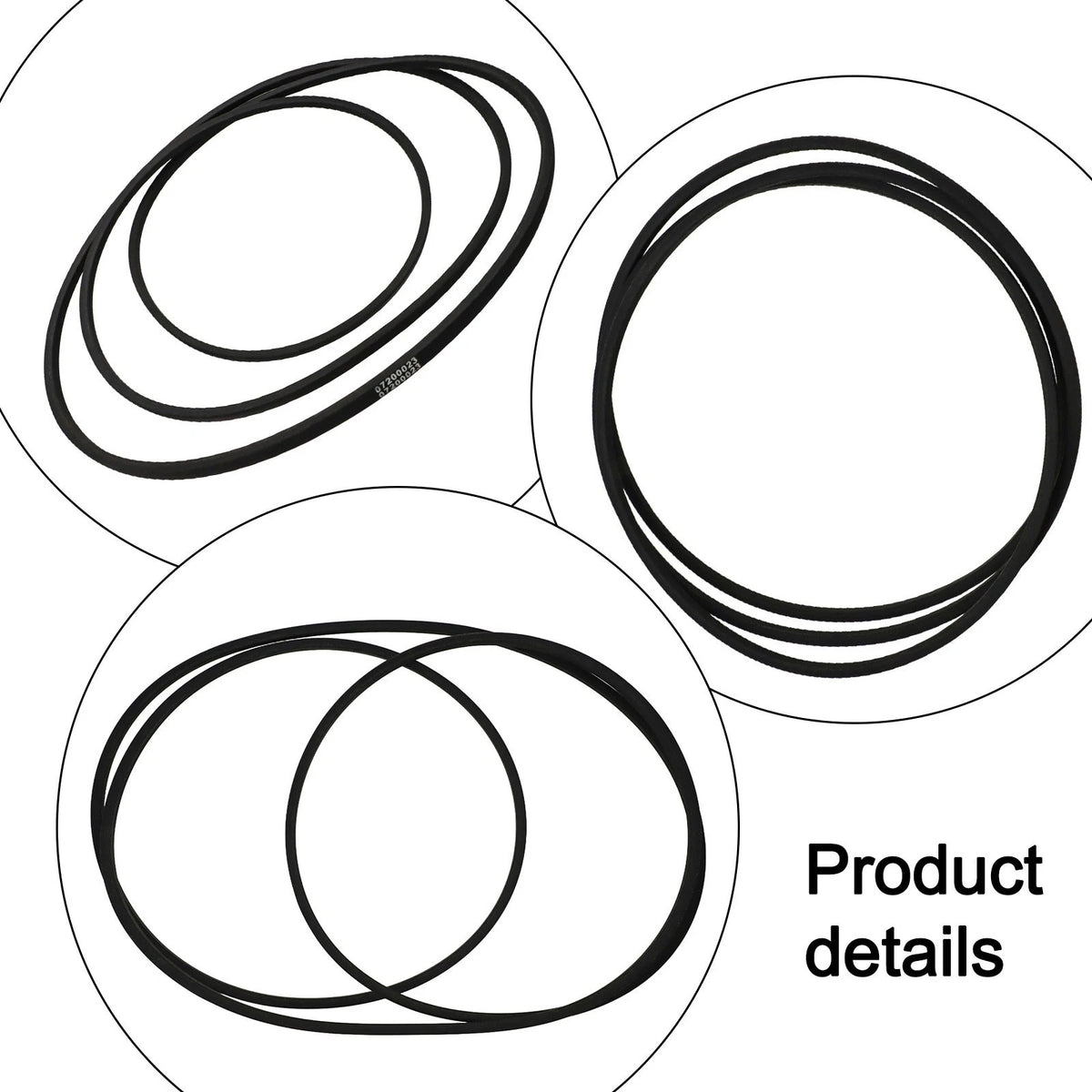 Heavy Duty Rubber Belt for Lawn Mower (52 Inch)