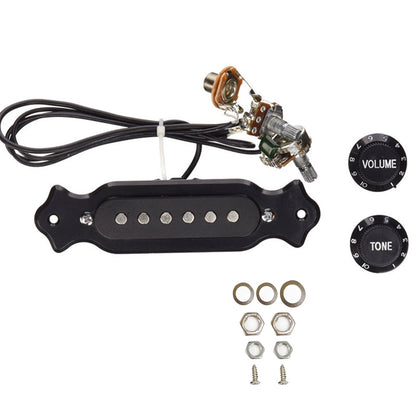 6-String Magnetic Pickup Harness for Cigar Box Guitar (Pre-Wired)