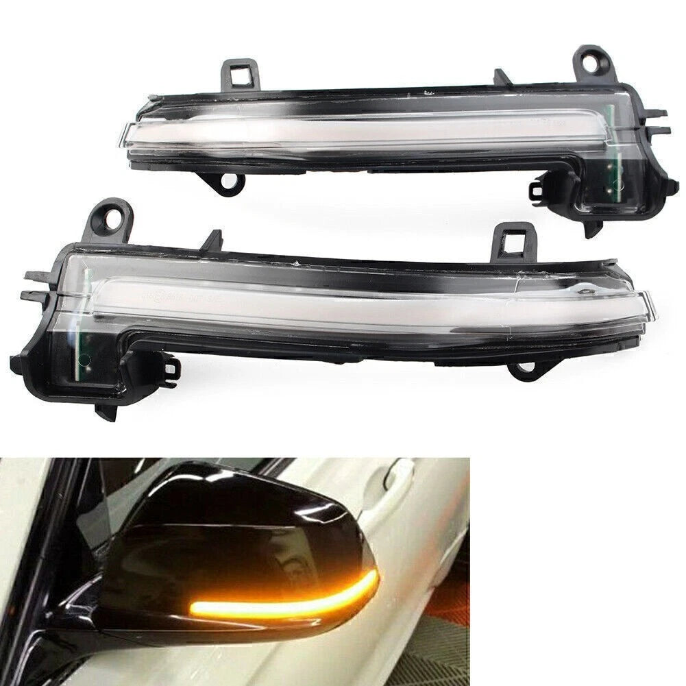 Clear Dynamic Turn Signal Mirror Sequential Light For BMW F 20 22 30 32 E48 i3