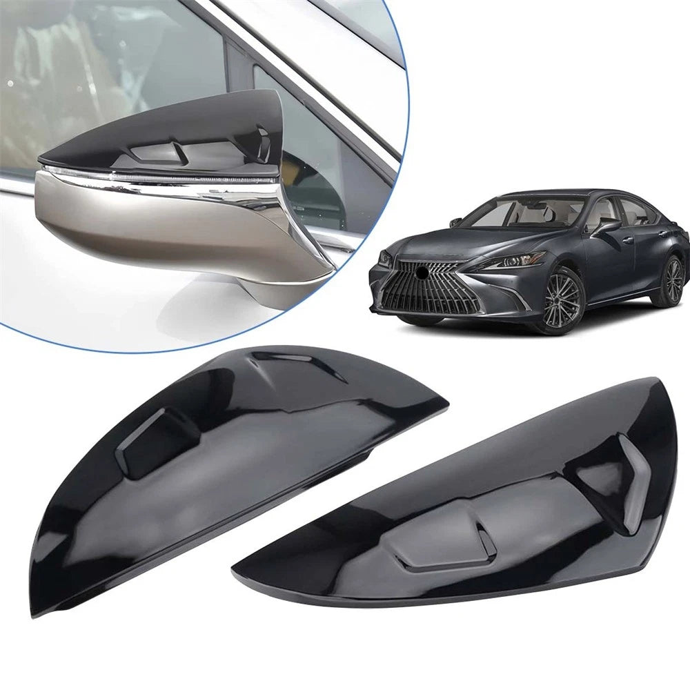 2pcs For LEXUS IS ES RC LS UX Gloss black M STYLE Mirror Cover Caps Replacement