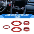 Engine Start Speaker Switch Knob Cover Ring Set for Honda Civic (2016–2021)