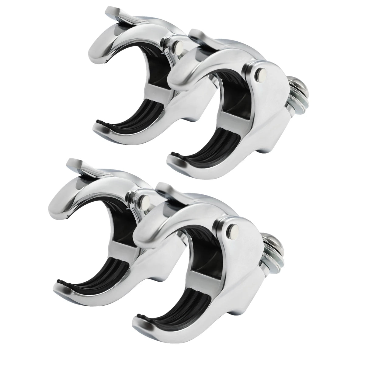 Set of 4 Windshield Clamps for Harley Fat Bob Low Rider (2018–2024)