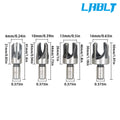 8Pcs Carbon Steel Drill Bit Set for Wood Plug Dowel Maker