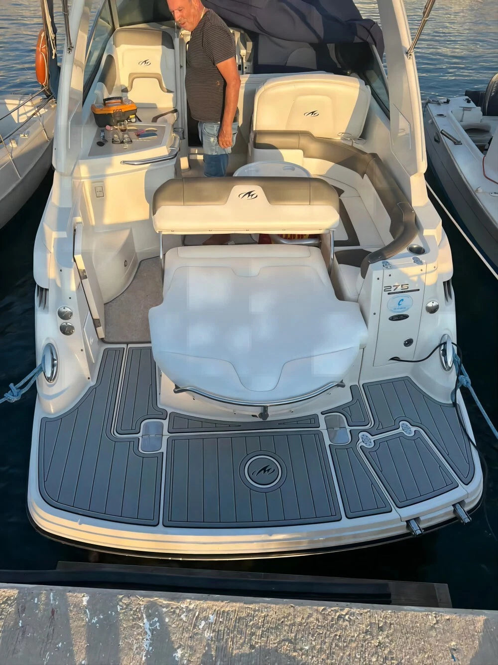 EVA Foam Faux Teak Deck Flooring Mat for Monterey 260 (2018)
