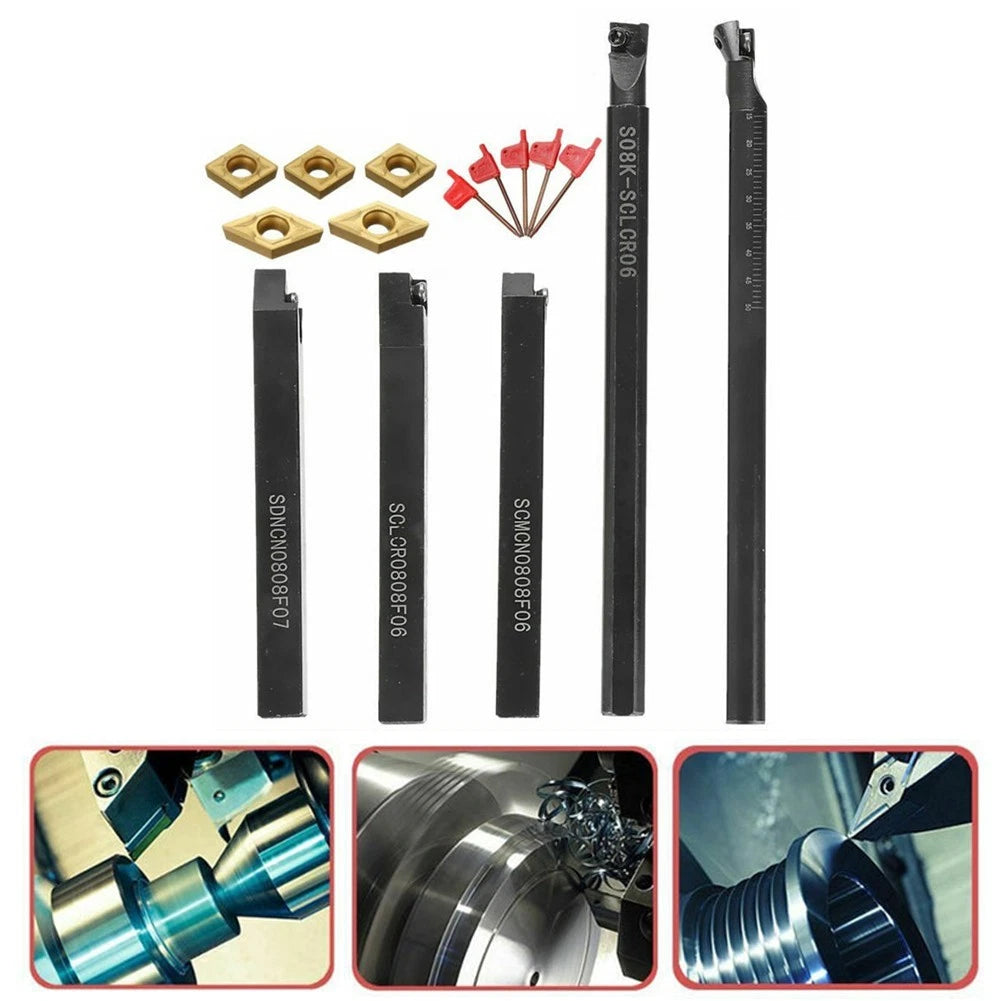 5pcs Indexable Turning Tool Holders for Enhanced Performance