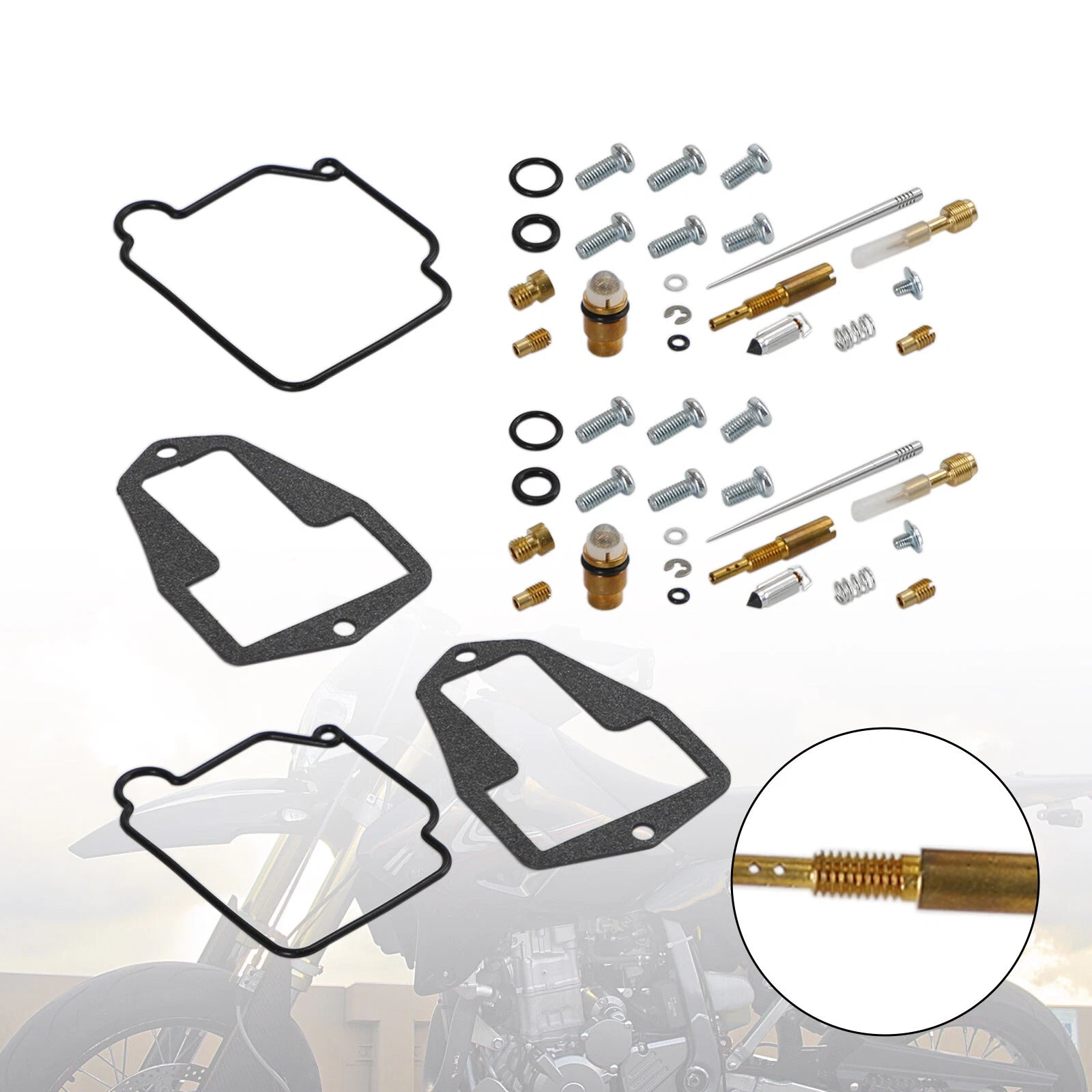 2X Carburetor Rebuild Repair Kit for Suzuki DR250 DR350 (T9)