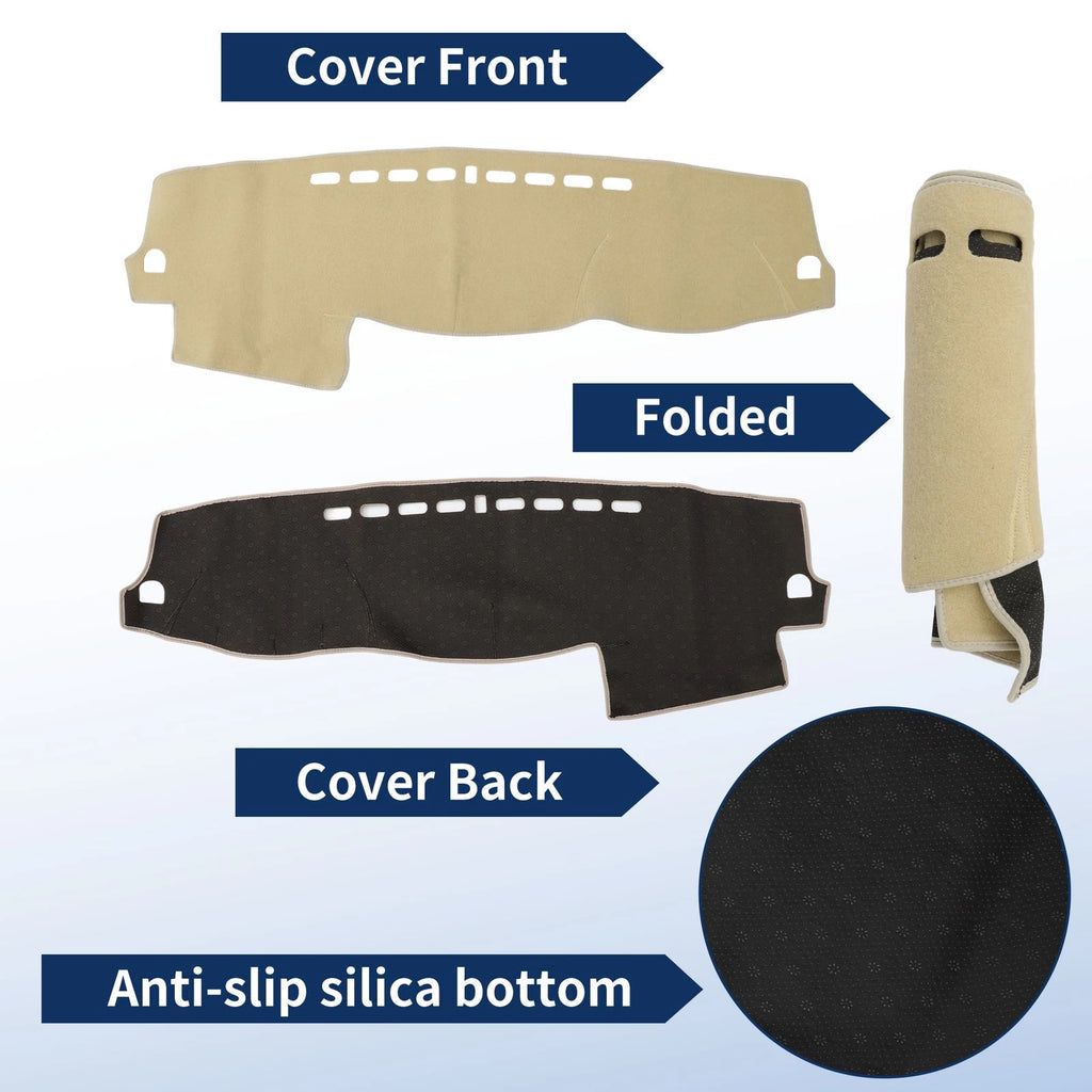 Dash Cover for Mitsubishi Shogun (2007–2019) Without HUD Polyester Beige