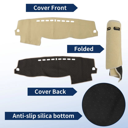 Dash Cover for Mitsubishi Shogun (2007–2019) Without HUD Polyester Beige
