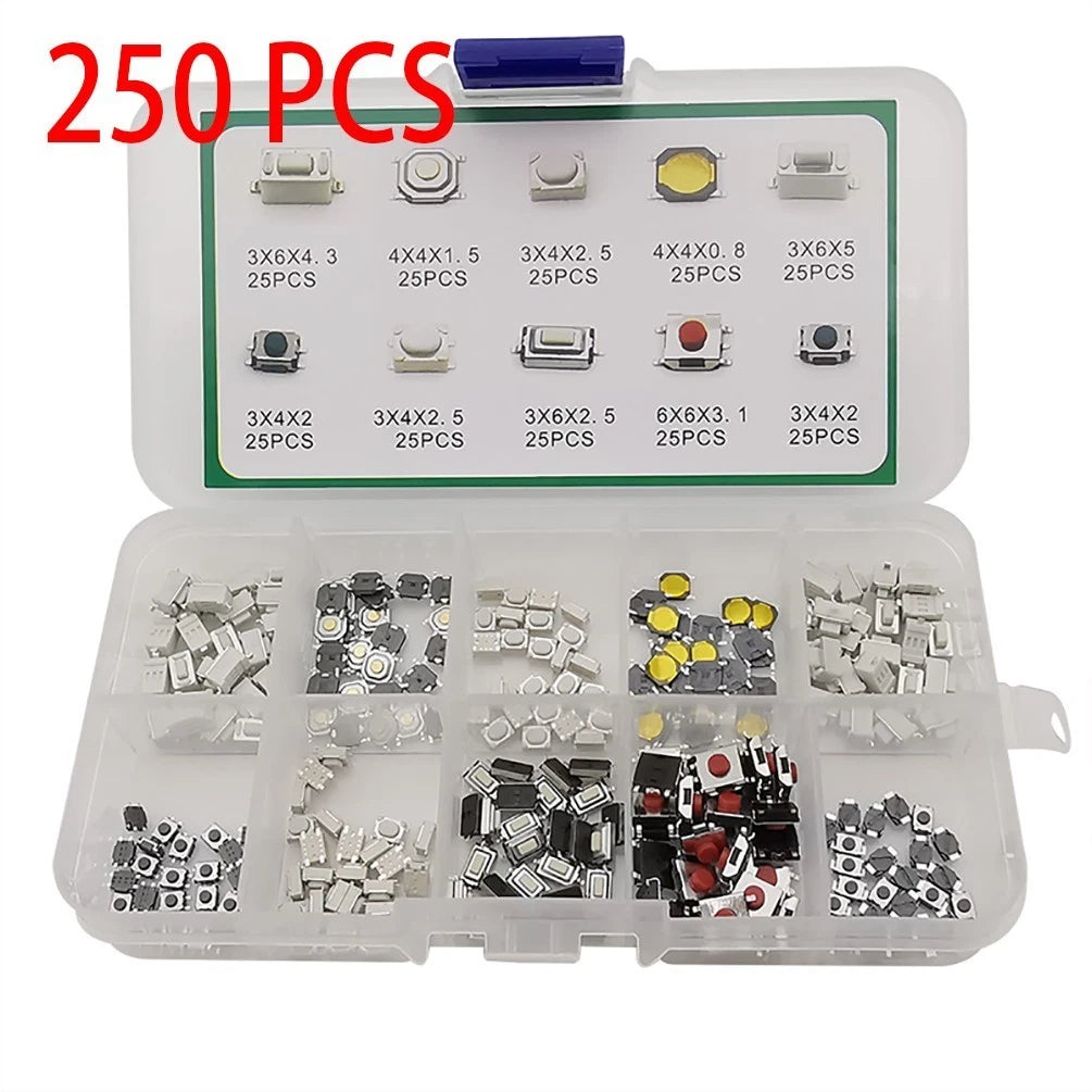 Tactile Push Button Switch Replacement Kit for Various Applications