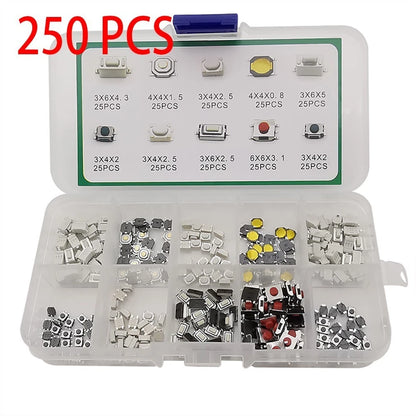 Tactile Push Button Switch Replacement Kit for Various Applications