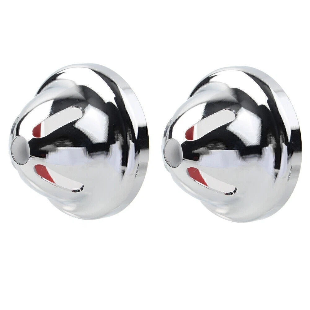 Pair Silver Turn Signal Light Covers for T100 (2002–2014) Scrambler 900 (2006–2014)