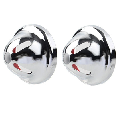 Pair Silver Turn Signal Light Covers for T100 (2002–2014) Scrambler 900 (2006–2014)