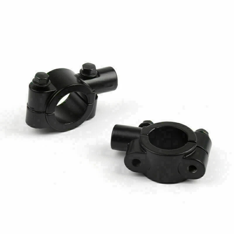 Handlebar Mirror Mount Clamp Adapter for Motorcycle 7/8" (10MM Thread)