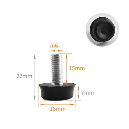 20X M6 Round Base Leveling Foot for Display Racks