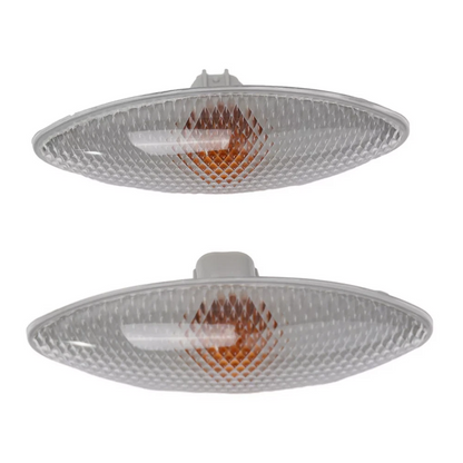 2Pcs Clear Side Marker Light For 1999-2006 Toyota Yaris 81730-0D010, 81740-0D010