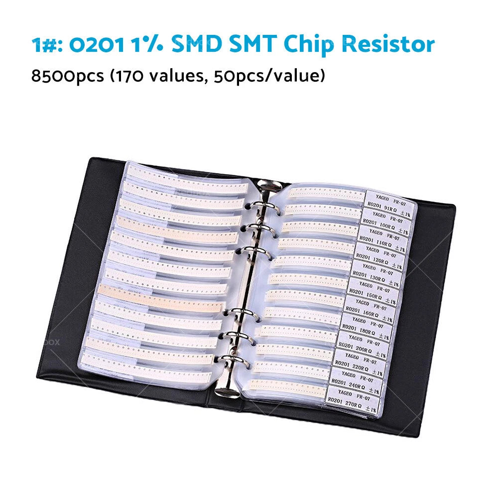 Resistor Kit 0603 1% 170 Values for SMD SMT Capacitor Chip (0201-1206)