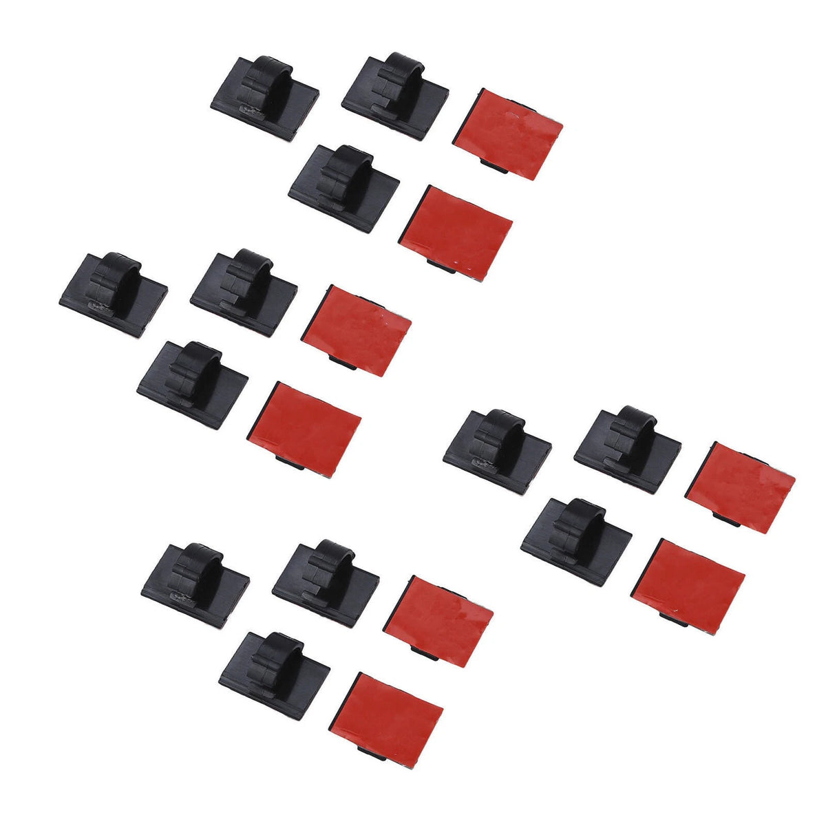 20 Pack Self-Adhesive Wire Tie Cable Clamp Clip Holder for Car Dash Camera