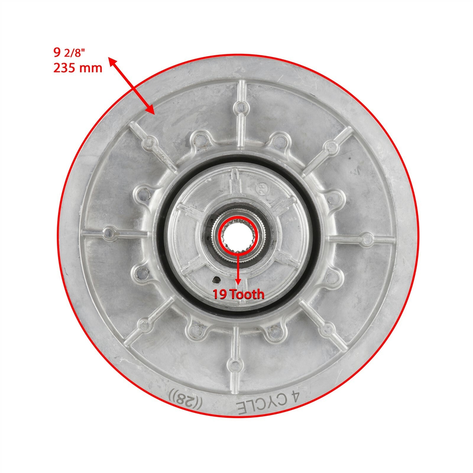Rear Driven Clutch 28 Degree Replacement for EZGO TXT ST 1991–Up