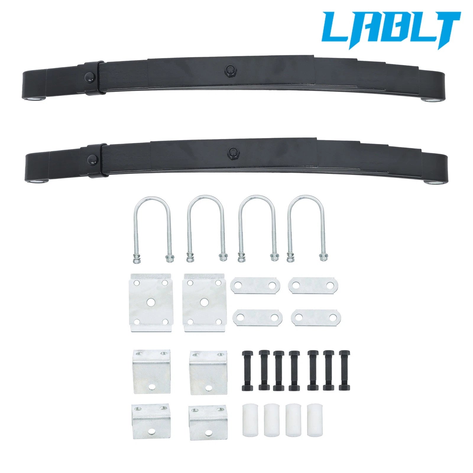 Single Trailer Axle Suspension Kit for LABLT (6000lb, 5 Leaf Spring, Ubolt)