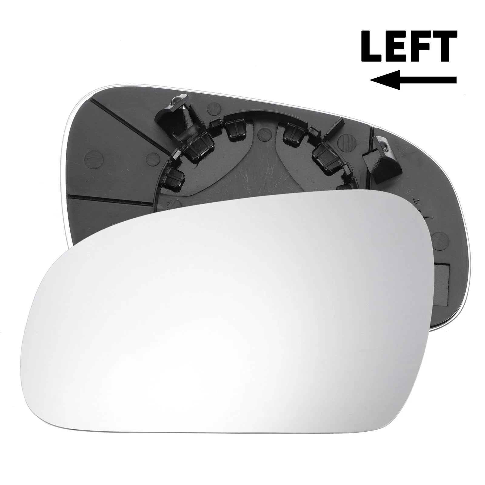 Left Side Mirror Glass Non Heated Replacement for Volkswagen Fox (2003-2010)
