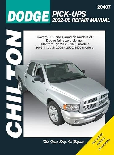 Chilton Shop Service Repair Manual for Dodge Pickup Ram (2002–2008)