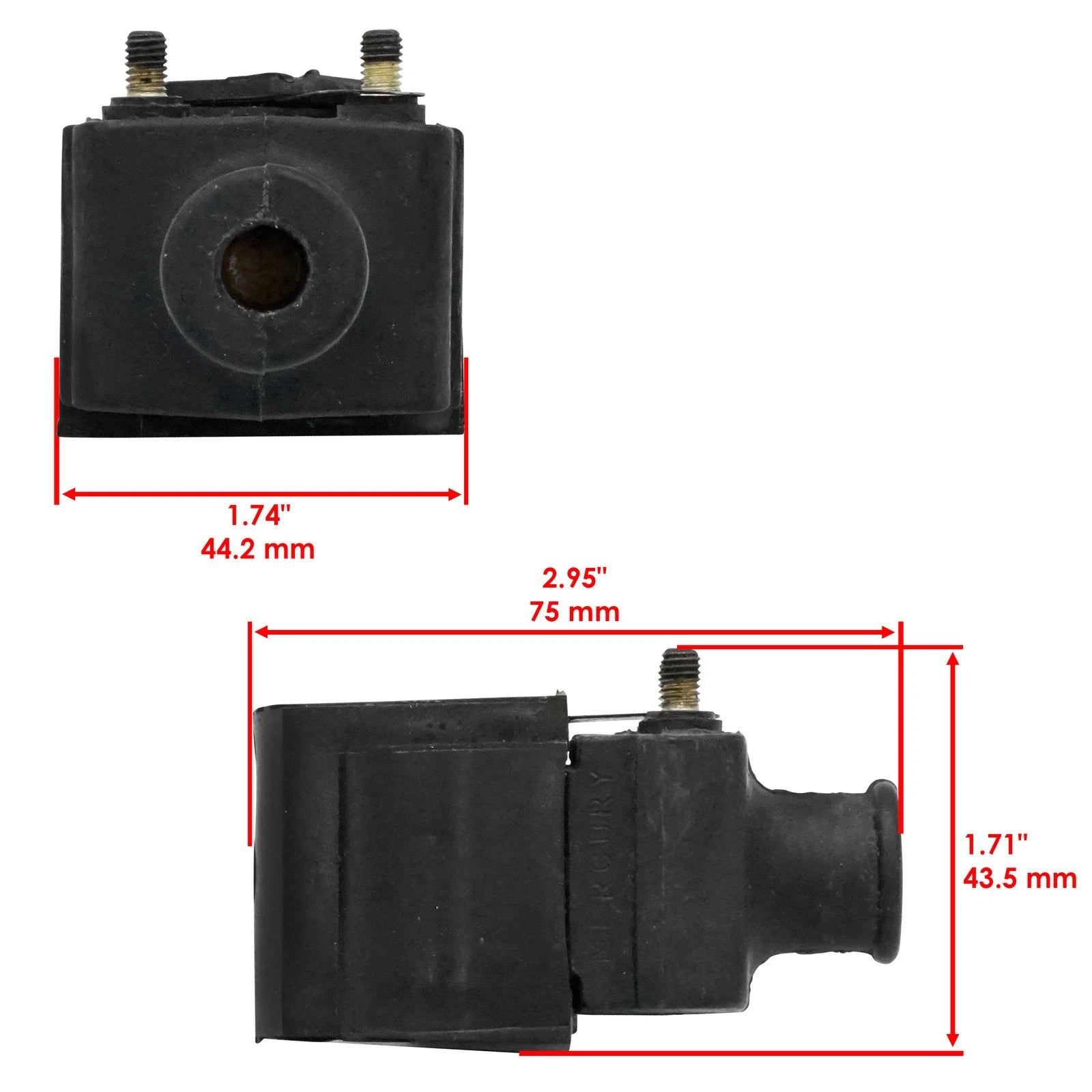 Ignition Coils 2X for Mercury Outboard 7.5Hp Engine (1979–1985)