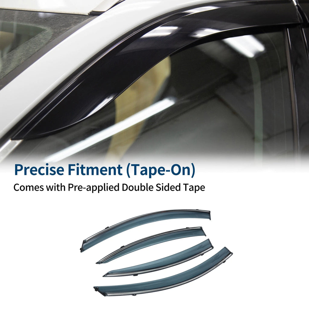 Window Deflectors Side Vent Visors 1 Set for Mazda 3 Sedan (2010–2013)