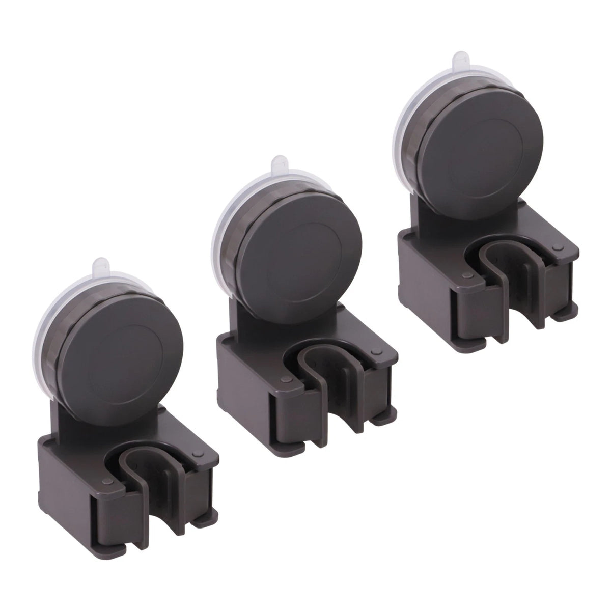 Wall Mounted Mop Holder Set of 3 with Strong Suction Grip