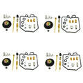 4X Carburetor Repair Kit & Air Cut Off Valve for Honda CX500C CX500D (1980–1982)