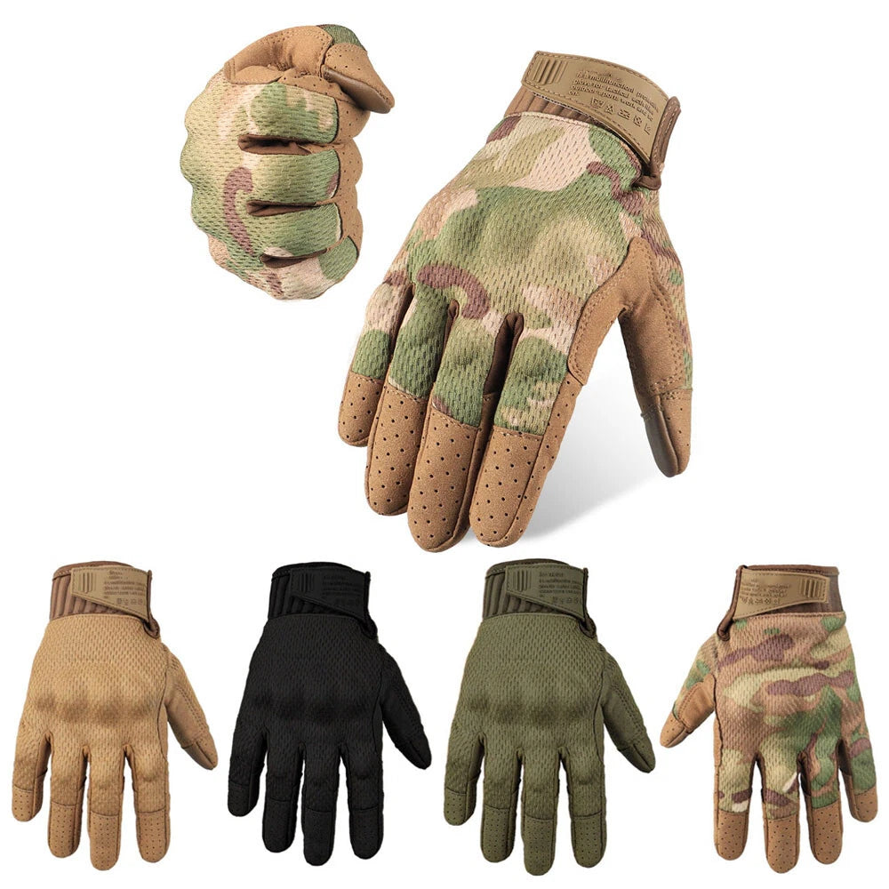 Tactical Gloves Touchscreen Anti-Slip Breathable Flexible (Outdoor Use)