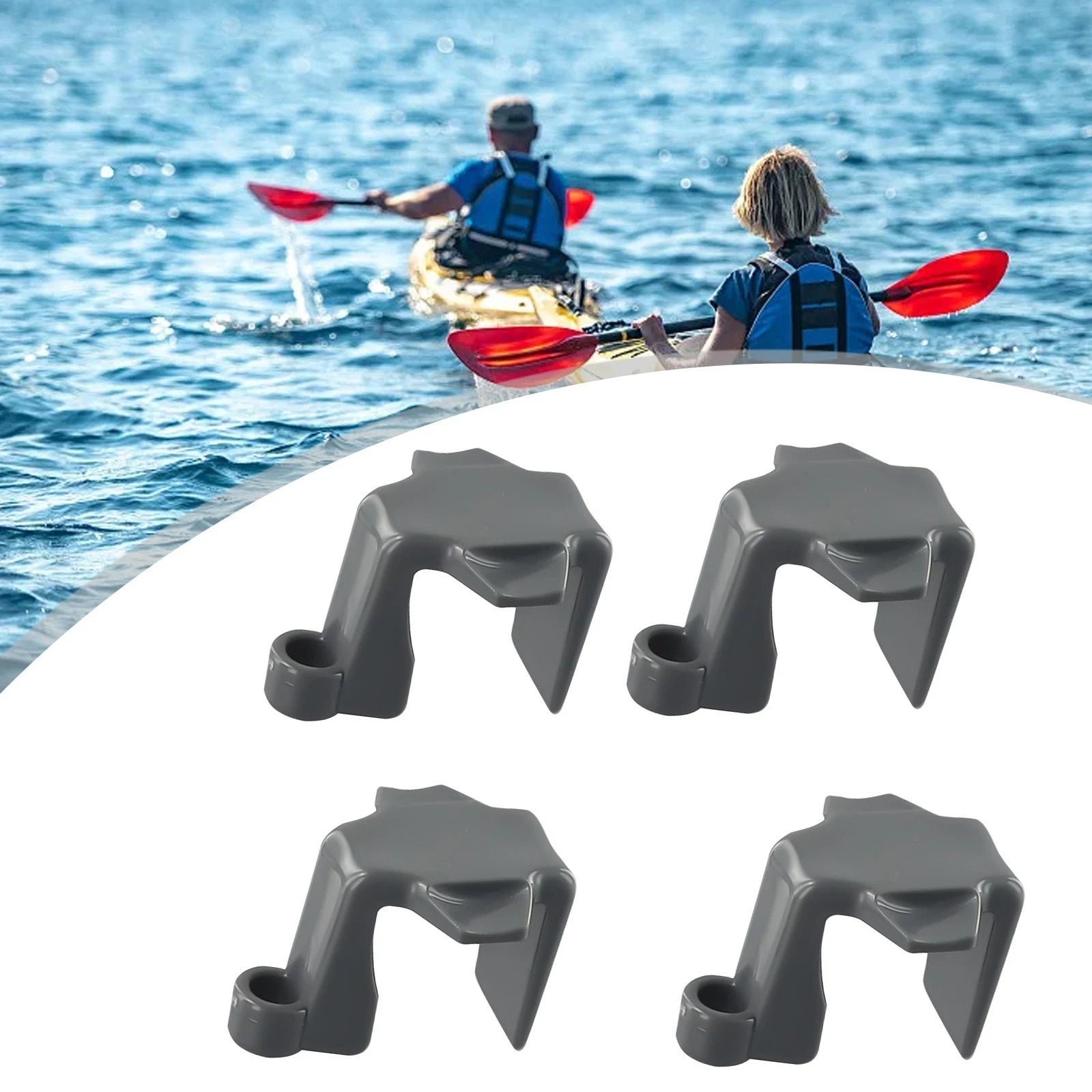 4X Pontoon Boat Rail Clips for Square Tubing