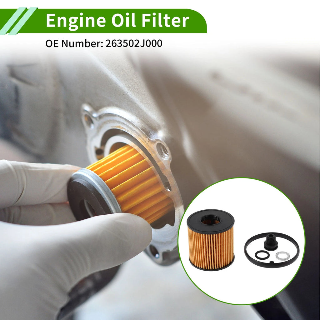 Engine Oil Filter Replacement for Hyundai Sonata Hybrid 2.0L (2009–2019)
