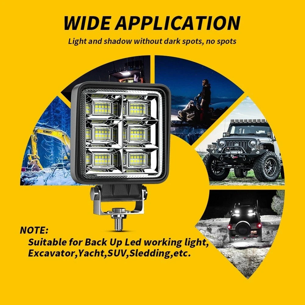 144W 48LED Square Flood Light for Truck (2010–2023)