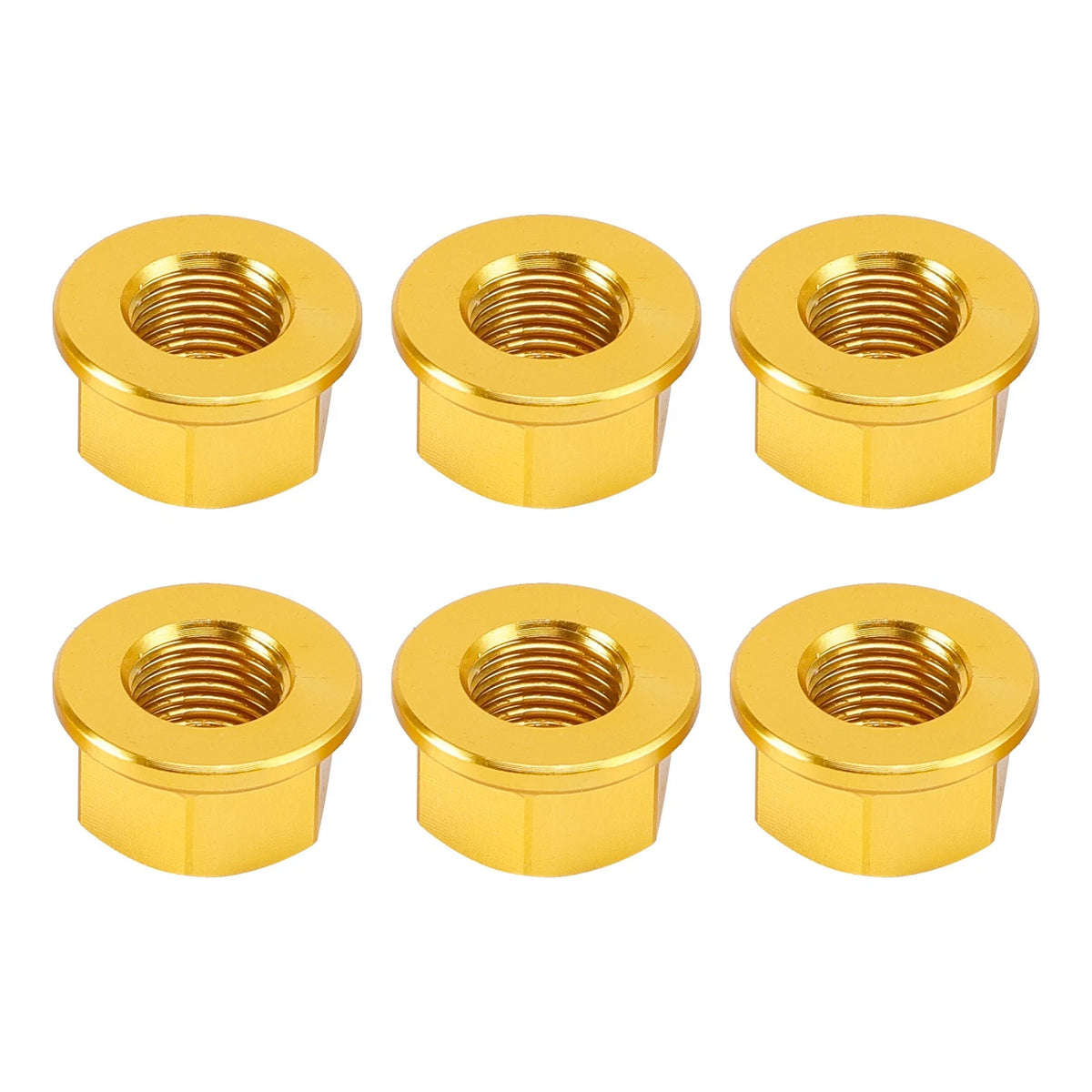 6x Rear Sprocket Nuts M10 Gold for Ducati Panigale V2 V4 V4S 1199 1299 (2012–2024)