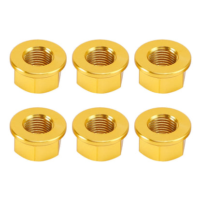 6x Rear Sprocket Nuts M10 Gold for Ducati Panigale V2 V4 V4S 1199 1299 (2012–2024)