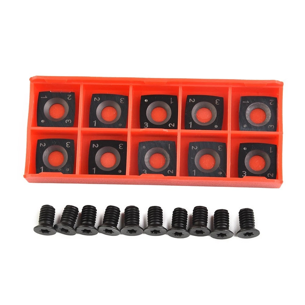 10 Pack Square Carbide Inserts for Woodworking Planer Head