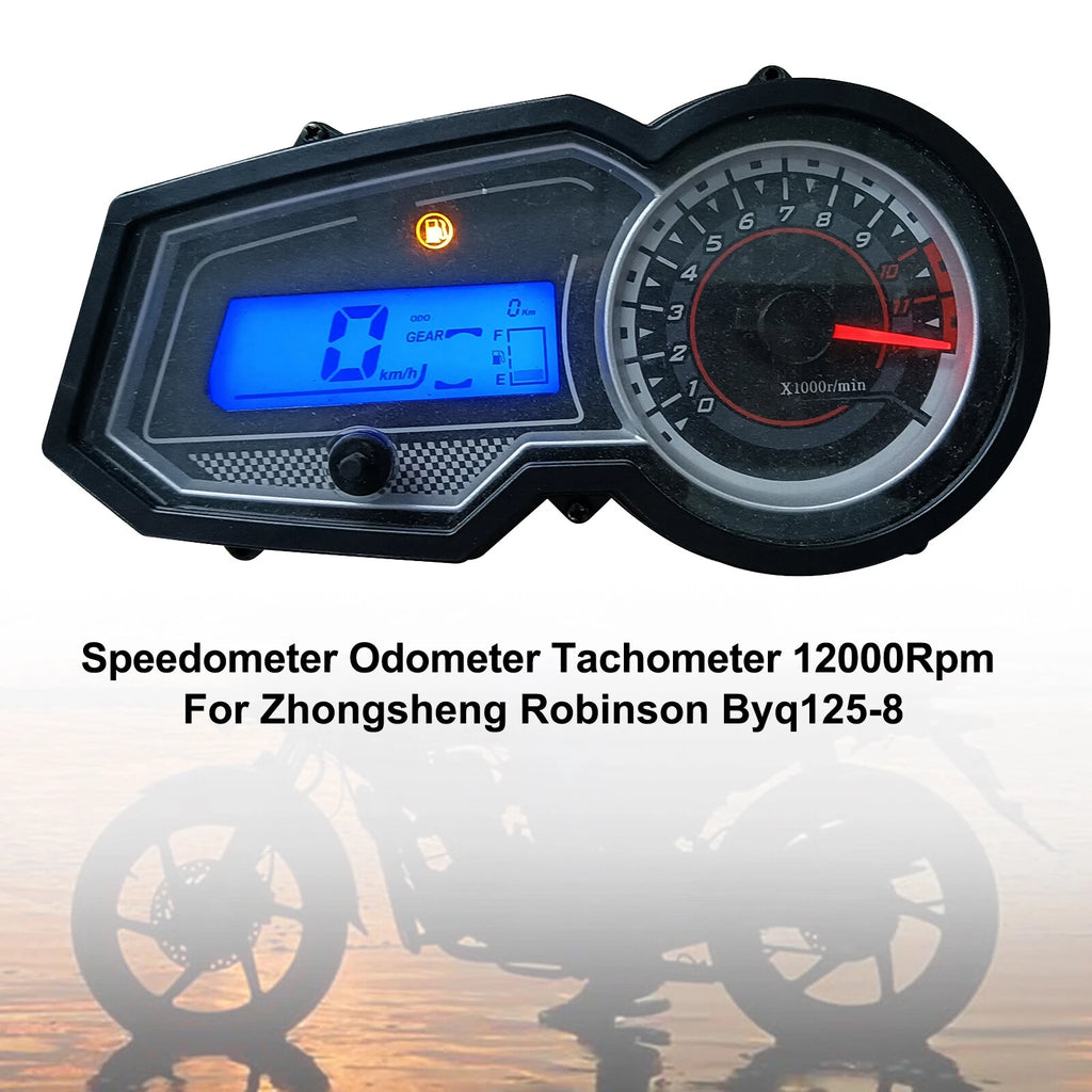 Tachometer Speedometer Gauge for Zhongsheng Robinson BYQ125-8 (12000 RPM)