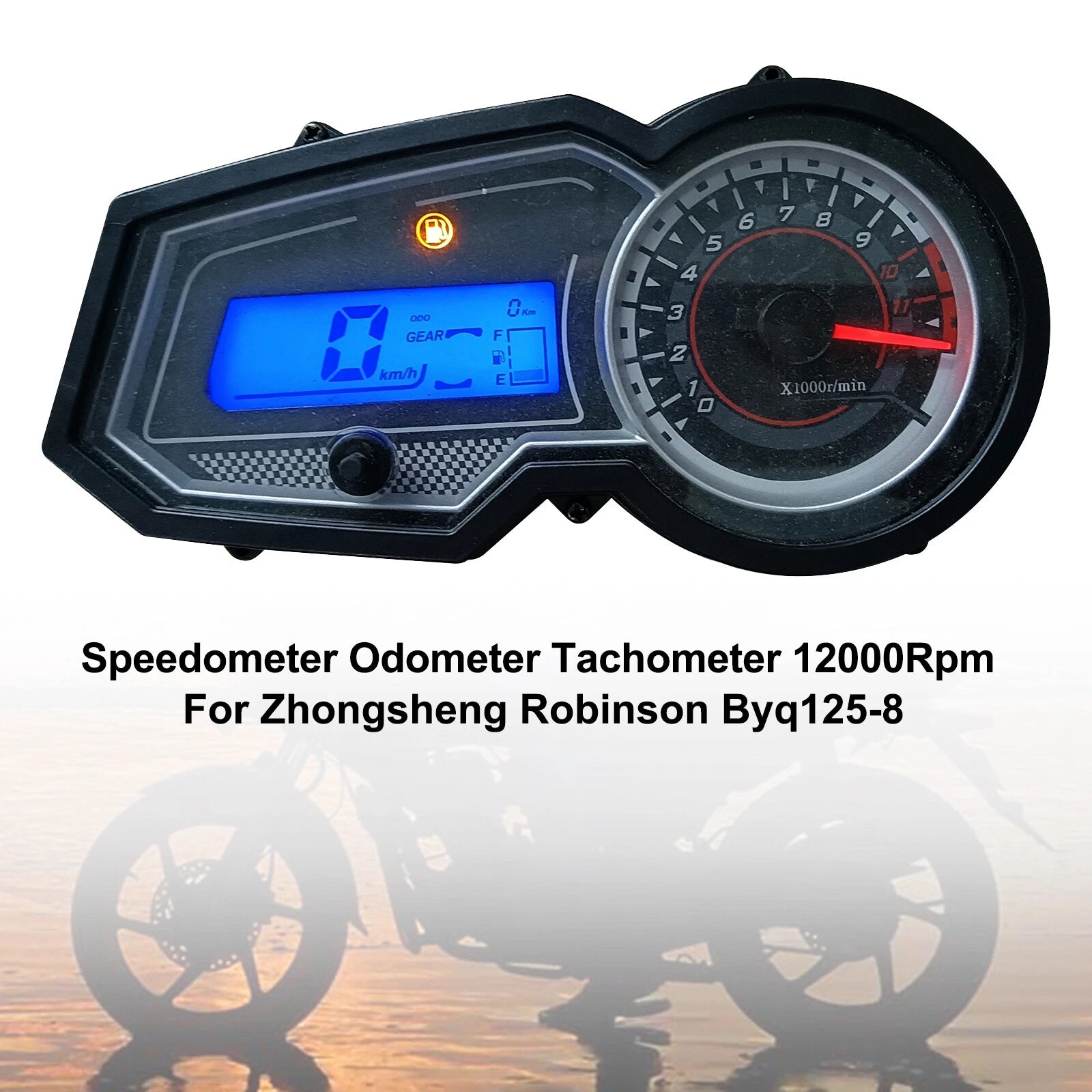 Tachometer Speedometer Gauge for Zhongsheng Robinson BYQ125-8 (12000 RPM)