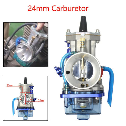 24mm Carburetor for Motorcycle ATV UTV (PWK24, 50-125cc)