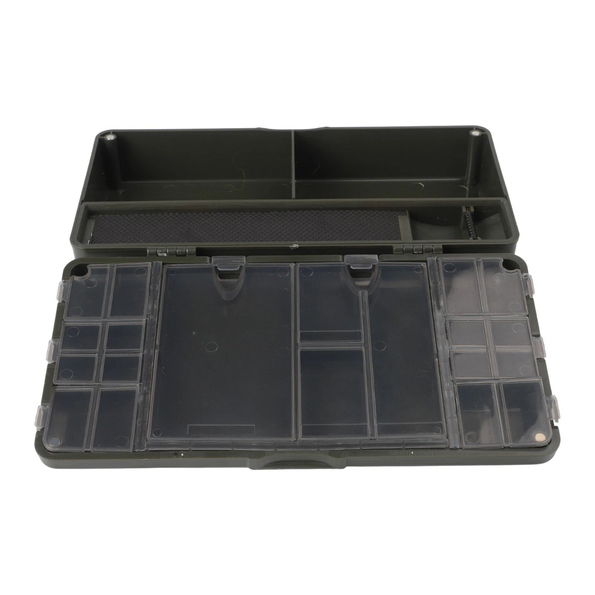 Spacious Carp Fishing Tackle Box with Rig Pins for Fishing Accessories