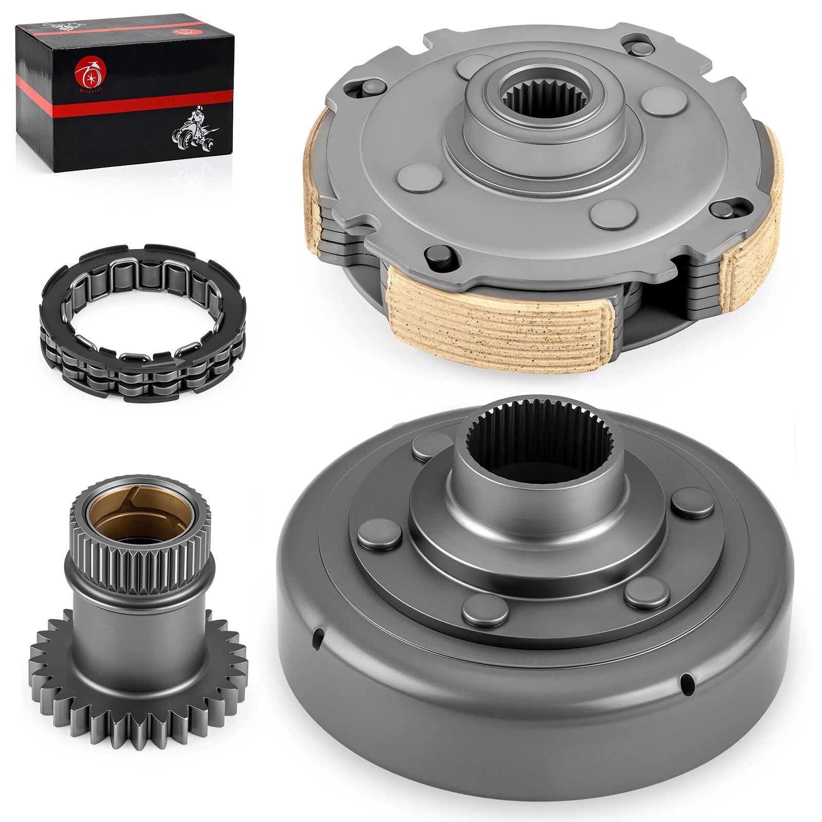 Wet Clutch Carrier Shoes Bearing Drive Gear for Honda Rancher 420 (2007–2023)