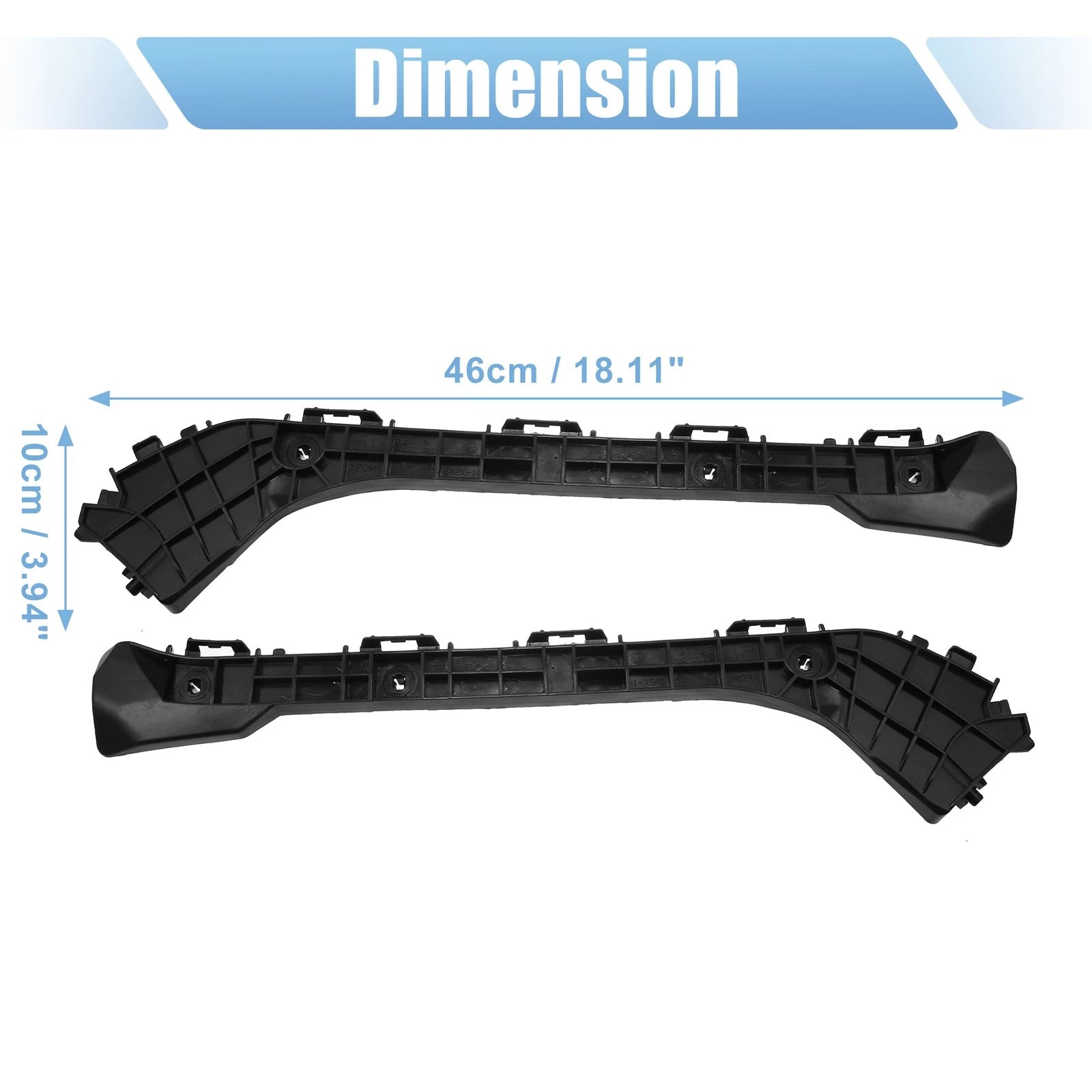 Bumper Bracket Pair Rear Left Right for Toyota Tacoma (2016–2022)
